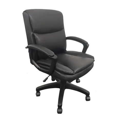 Mid-Back Leather-Look Managers Chair